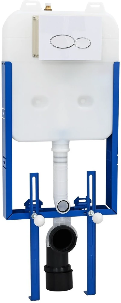 Cisternos rėmas su saugykla Balta 50 x 8 x 131 cm Plienas