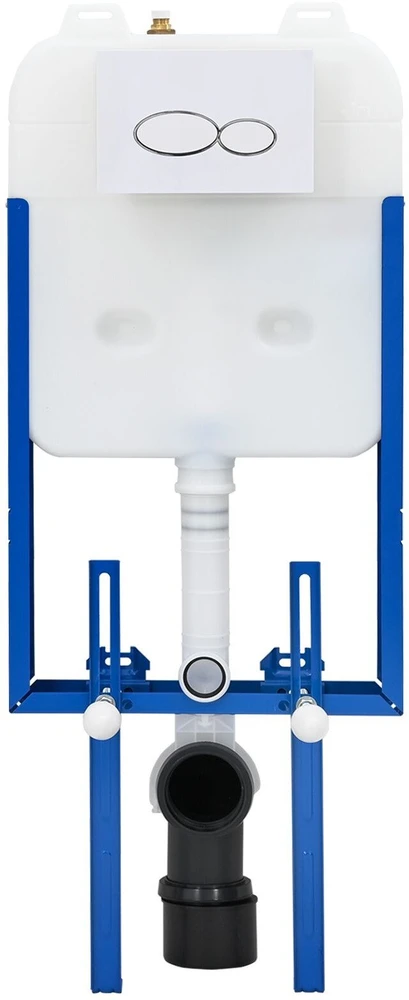 Cisternos rėmas su saugykla Balta 50 x 8 x 131 cm Plienas