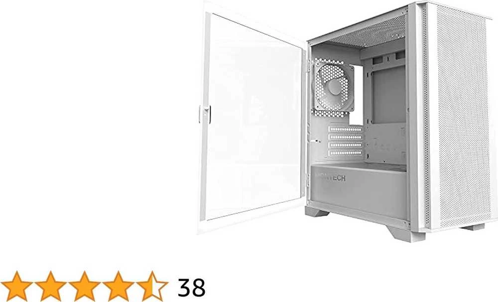 Montech AIR 100 LITE kompiuterio korpusas – baltos spalvos