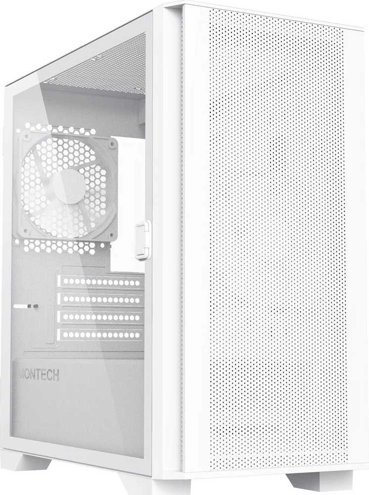 Montech AIR 100 LITE kompiuterio korpusas – baltos spalvos