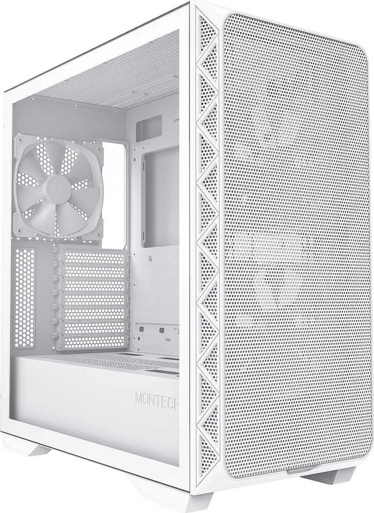 „Montech AIR 903 Base Midi-Tower“, grūdintas stiklas – baltos spalvos