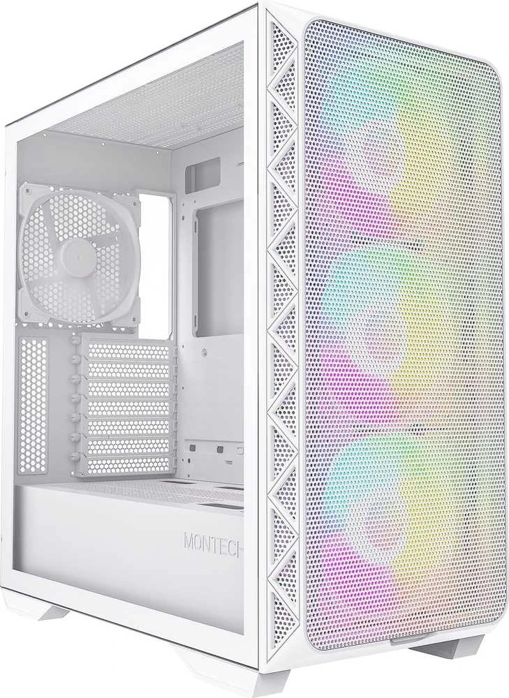 „Montech AIR 903 MAX Midi-Tower“, grūdintas stiklas – baltos spalvos