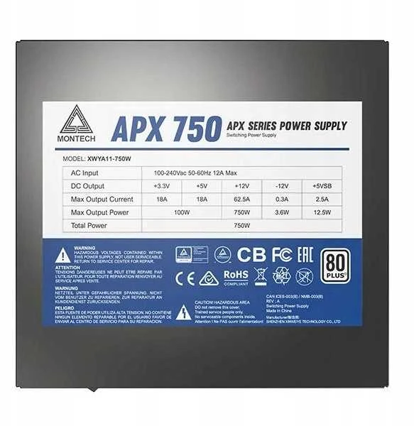 Maitinimo šaltinis Montech APX750 750 W