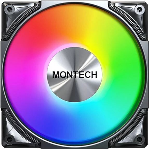 Montech Fan Metal Pro 12 RGB ventiliatorius iš priekio