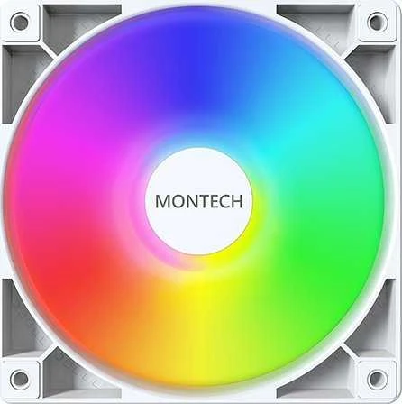 Montech GF120 PWM ARGB korpuso ventiliatorius – 120mm, baltos spalvos