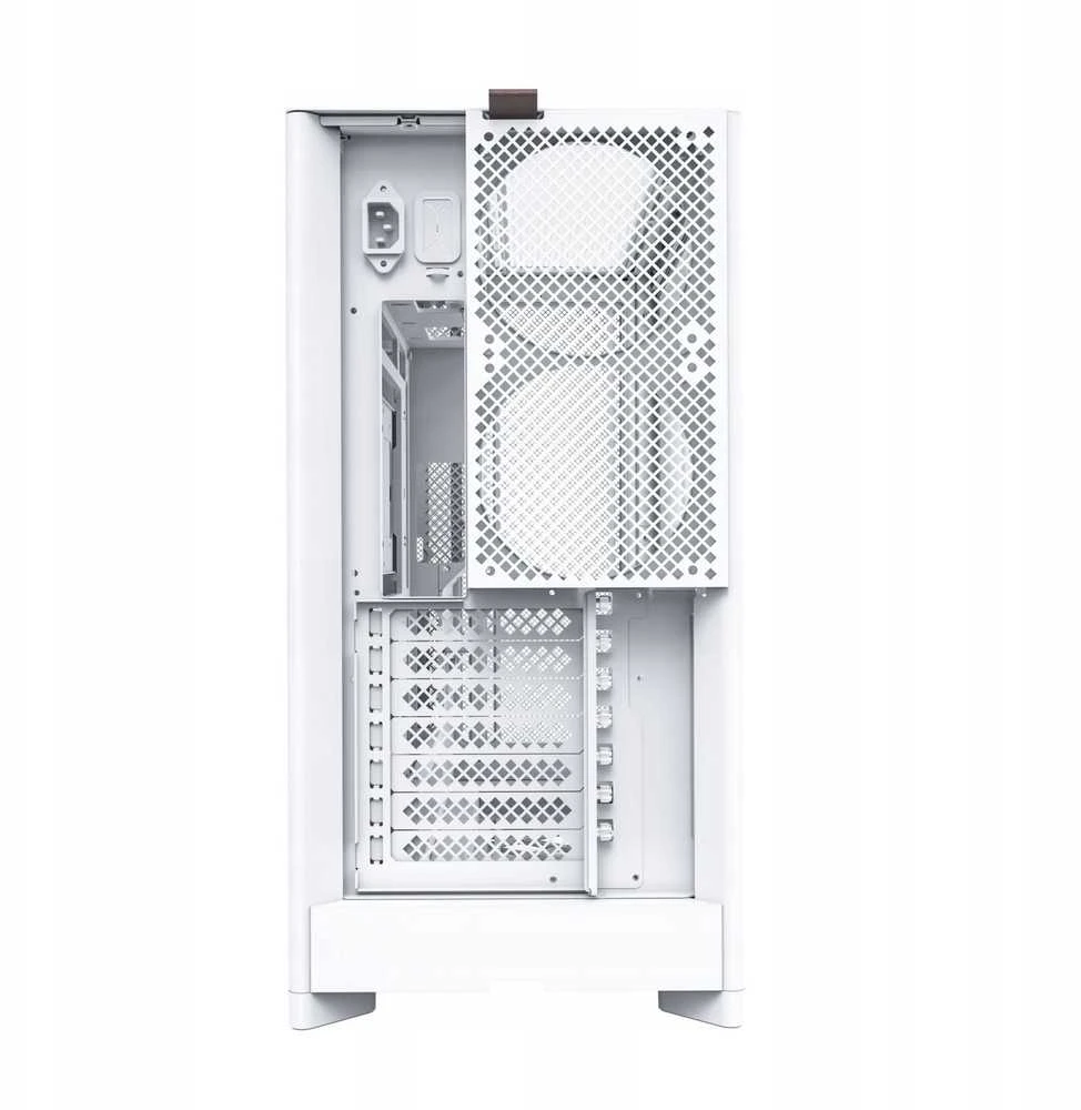 Montech HS01 PC-kompiuterio korpusas, Midi-Tower, ATX, aRGB, Tempered Glass – baltos spalvos