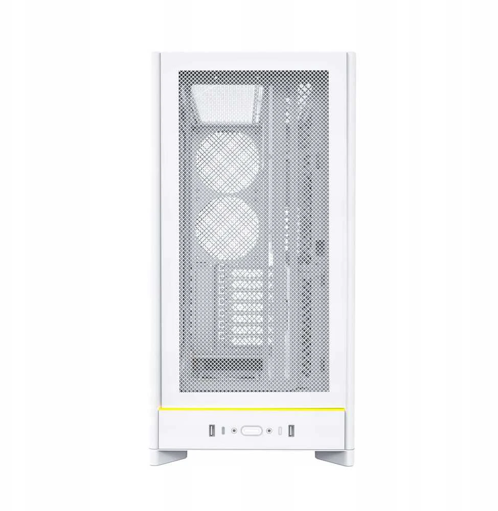 Montech HS01 PC-kompiuterio korpusas, Midi-Tower, ATX, aRGB, Tempered Glass – baltos spalvos