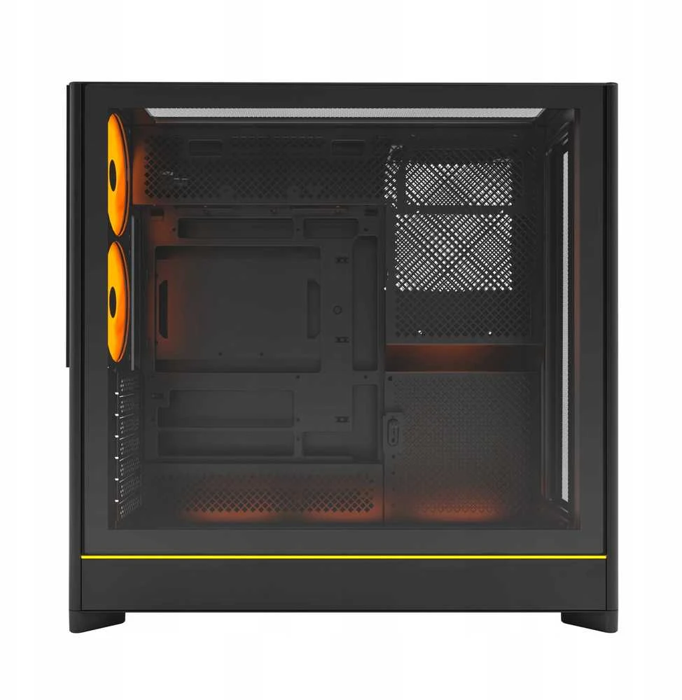 Montech HS01 PRO PC-kompiuterio korpusas, Midi-Tower, ATX, aRGB, Tempered Glass – juodos spalvos