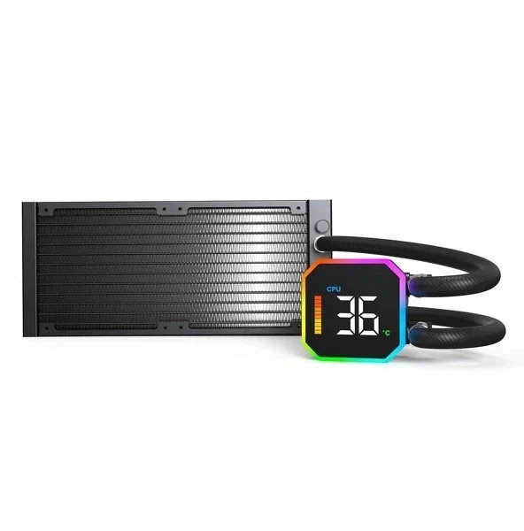 Montech HyperFlow 240 aušintuvas su temperatūros ekranu