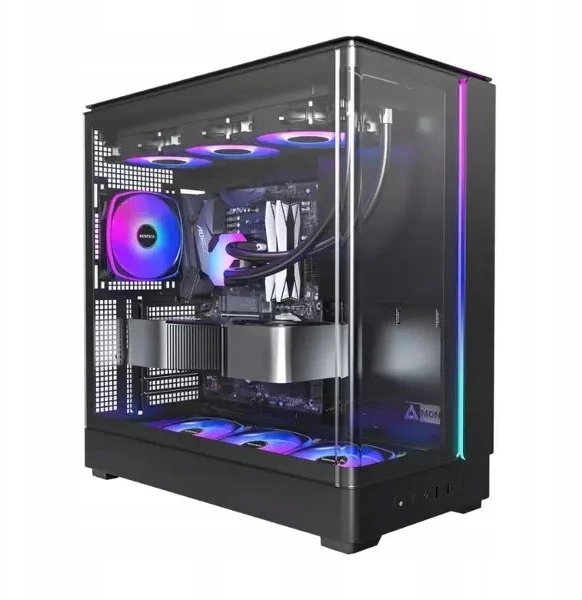 „Montech KING 45 PRO“ kompiuterio korpusas, vidutinio dydžio bokštas, ATX, grūdintas stiklas, RGB ir juodas