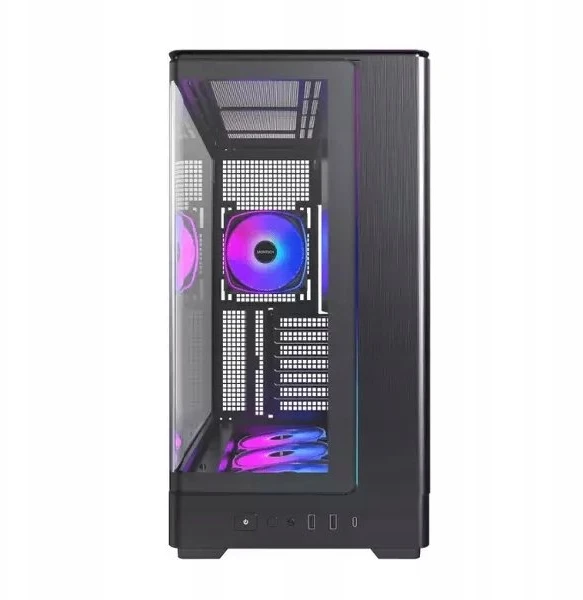 „Montech KING 45 PRO“ kompiuterio korpusas, vidutinio dydžio bokštas, ATX, grūdintas stiklas, RGB ir juodas