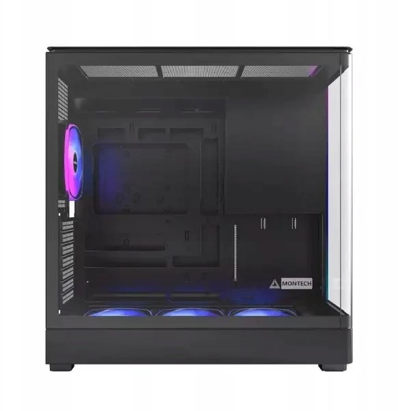 „Montech KING 45 PRO“ kompiuterio korpusas, vidutinio dydžio bokštas, ATX, grūdintas stiklas, RGB ir juodas