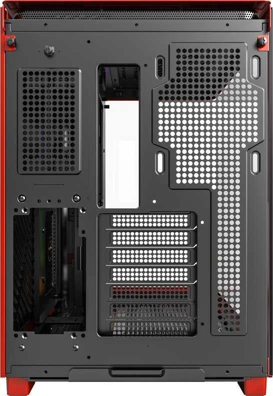 Montech KING 95 Midi-Tower, Tempered Glass, ARGB – raudonos spalvos