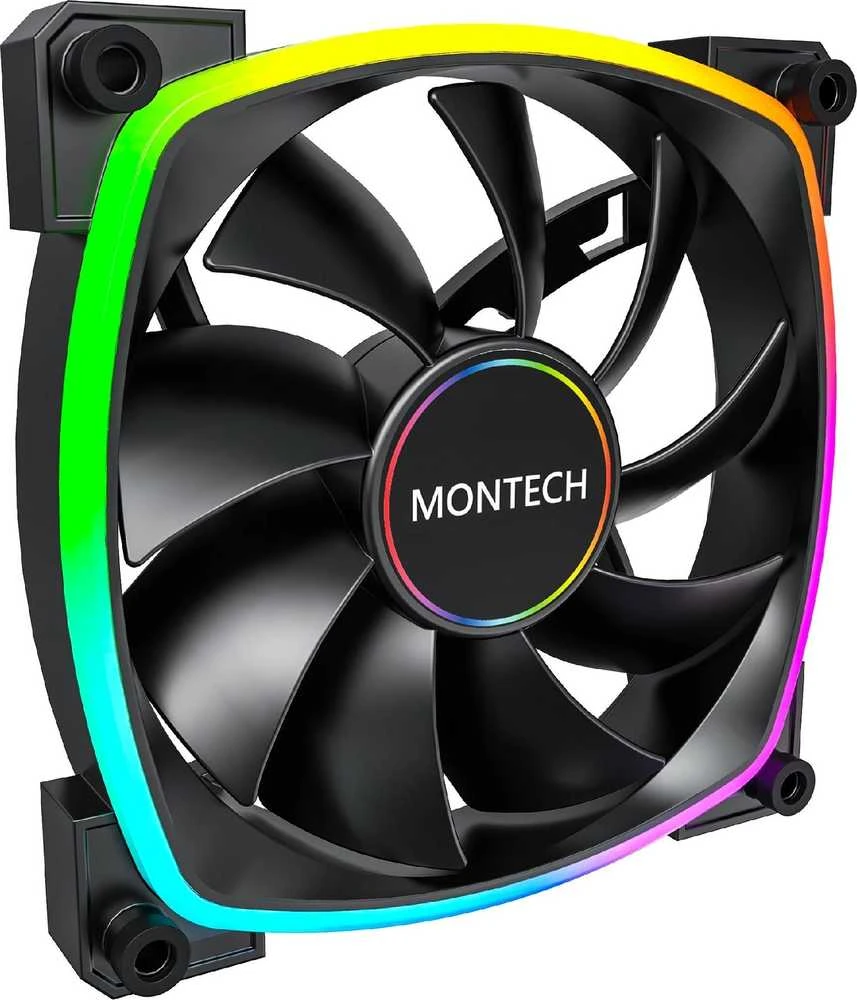 Montech AX140 PWM ARGB korpuso ventiliatorius – 140mm, juodos spalvos