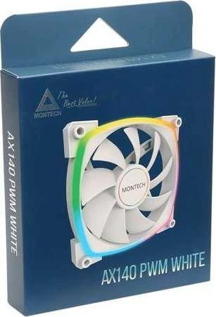 Montech AX140 PWM ARGB korpuso ventiliatorius – 140mm, baltos spalvos