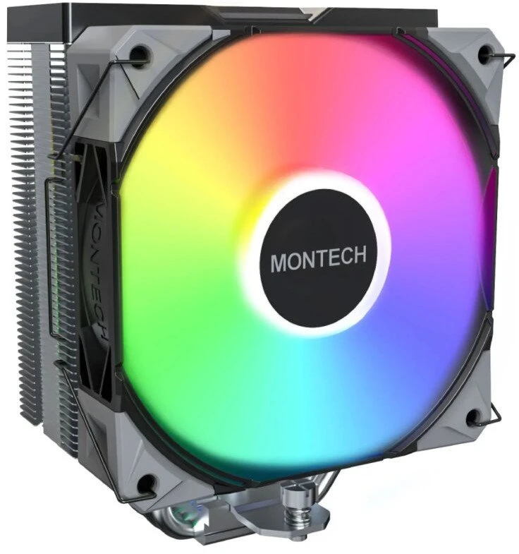 Montech NX400 Juodas procesoriaus aušintuvas, ARGB – 120mm, juodos spalvos