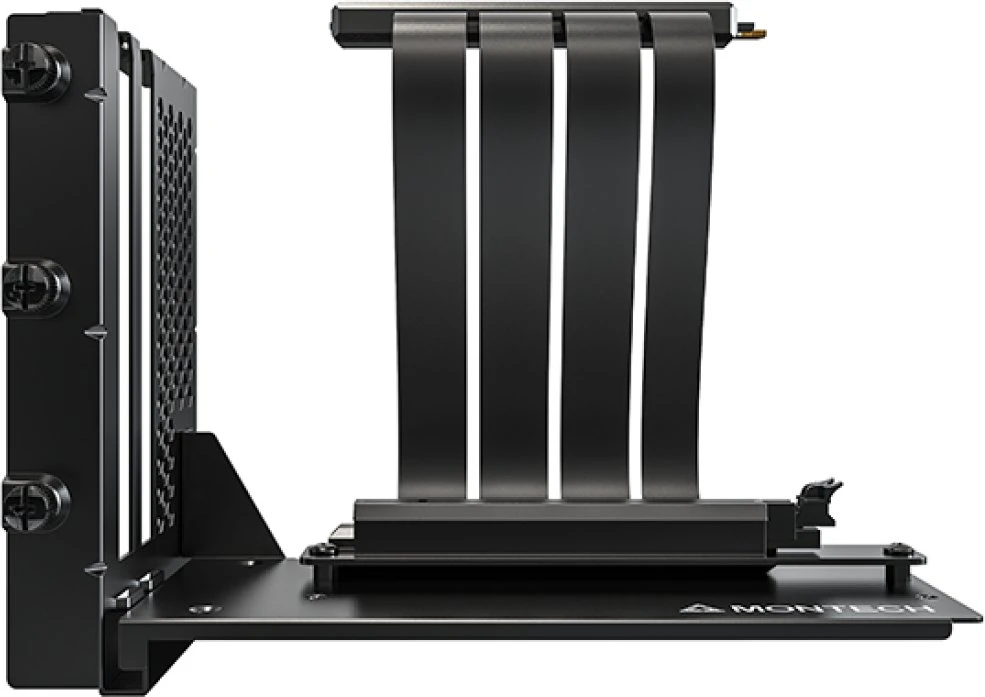 Montech Rinkinys mocujący Vertikales GPU PCIe 4.0 Riser-Kabelis juoda