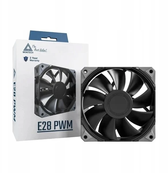 Montech E28 PWM ventiliatorius su pakuote