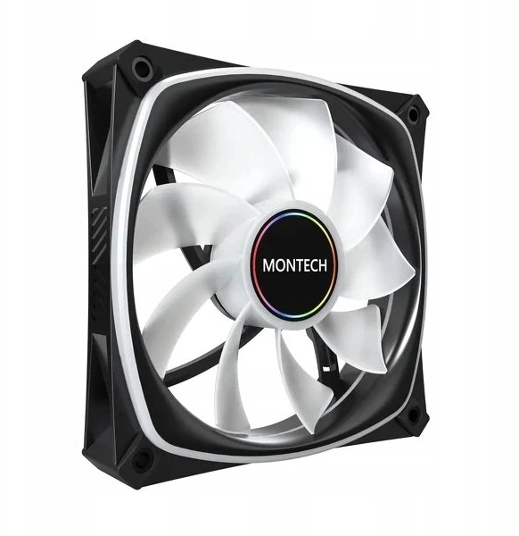Montech RX120 PRO PWM Reverse Fan, ARGB – 120mm, juodas