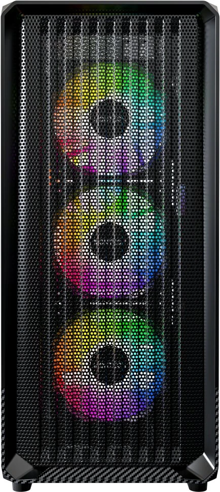 „Montech X5“ kompiuterio korpusas, vidutinio dydžio bokštas, E-ATX, ARGB, grūdintas stiklas – Juodas