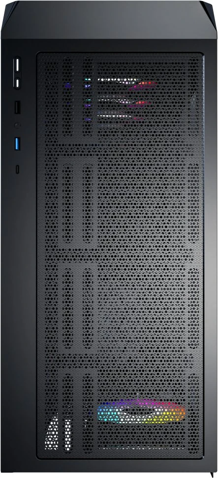 „Montech X5“ kompiuterio korpusas, vidutinio dydžio bokštas, E-ATX, ARGB, grūdintas stiklas – Juodas