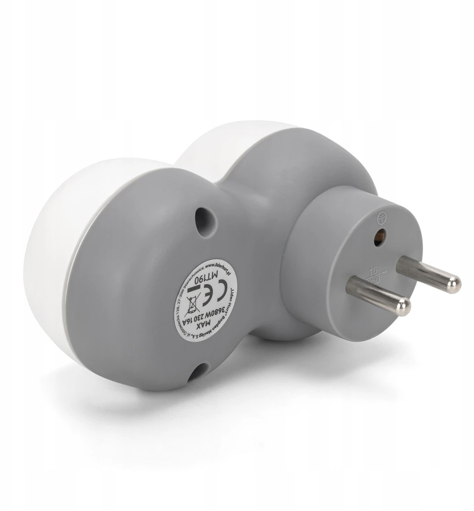 Montis 1 lizdo maitinimo skirstytuvas + USB-A + USB-C MT190-WG