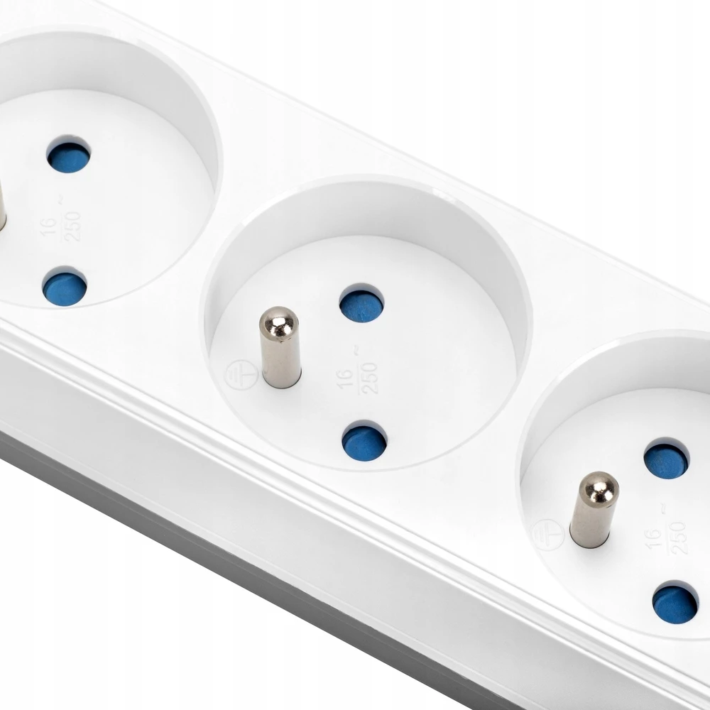 Montis Elektros ilgintuvas, baltai pilkas, 4 lizdų, su USB, 1,5 m MT186-WG-1,5