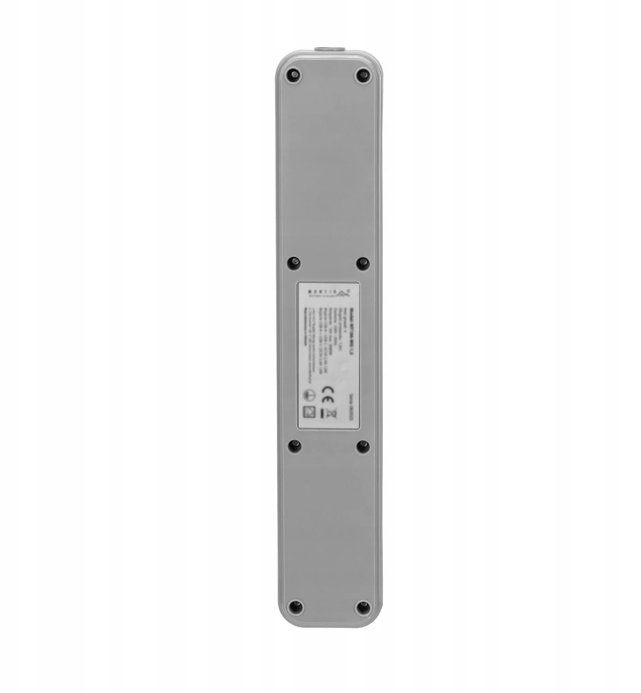 Montis Elektros ilgintuvas, baltas ir pilkas, 4 lizdų, su USB jungtimi, 5 m, MT186-WG-5