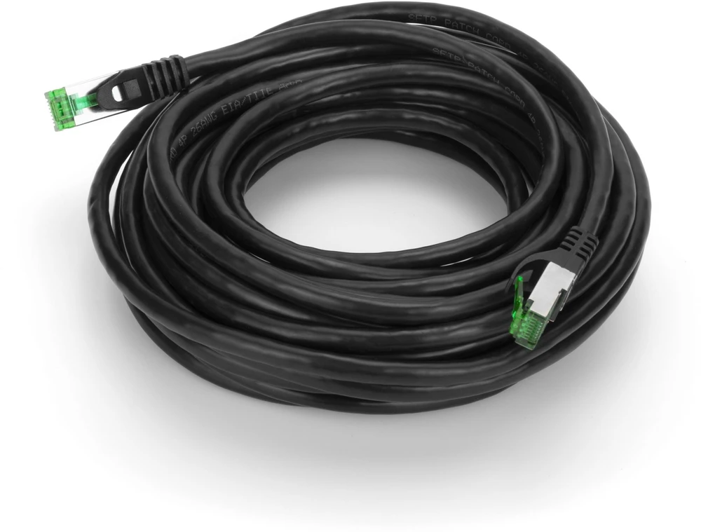 Montis Pataisos laidas, Cat.7, S/FTP, CCA, juodas, 10 m (MT227-10)