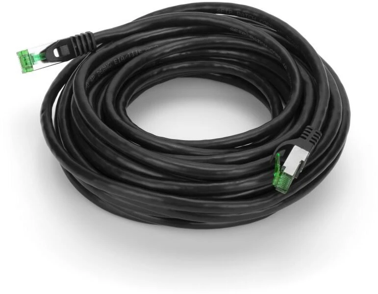 Montis Prievado laidas, Cat.7, S/FTP, CCA, juodas, 30 m (MT227-30)