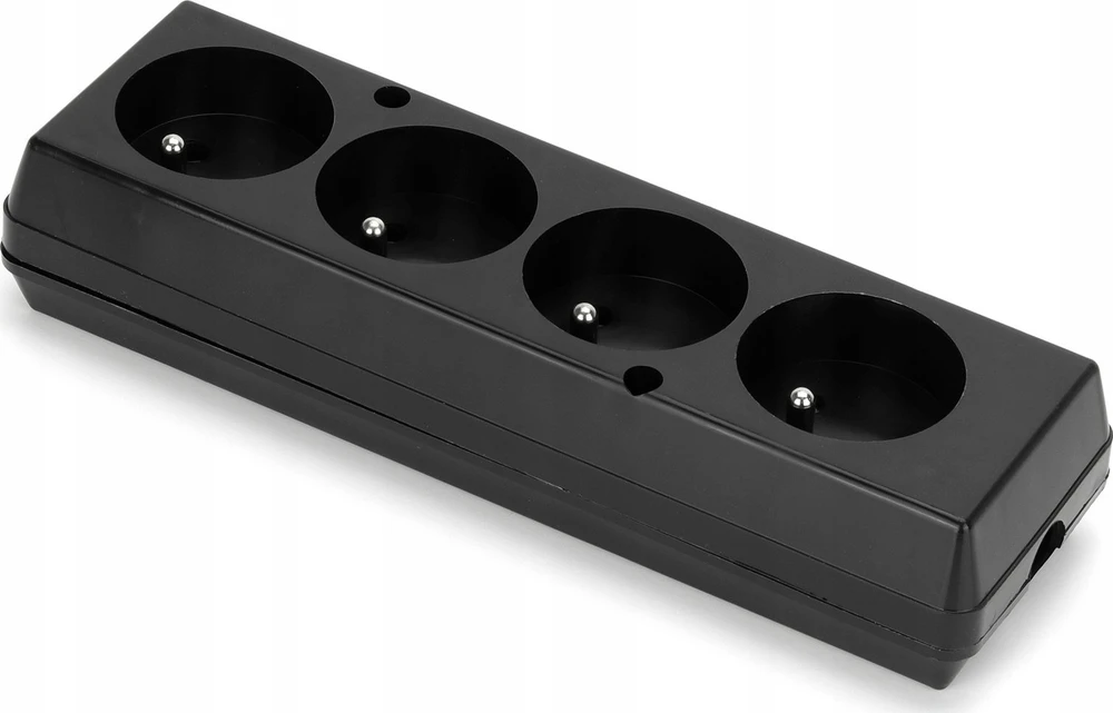 Montis Keturių krypčių kištukinis lizdas GN-470 MT088-C juodas