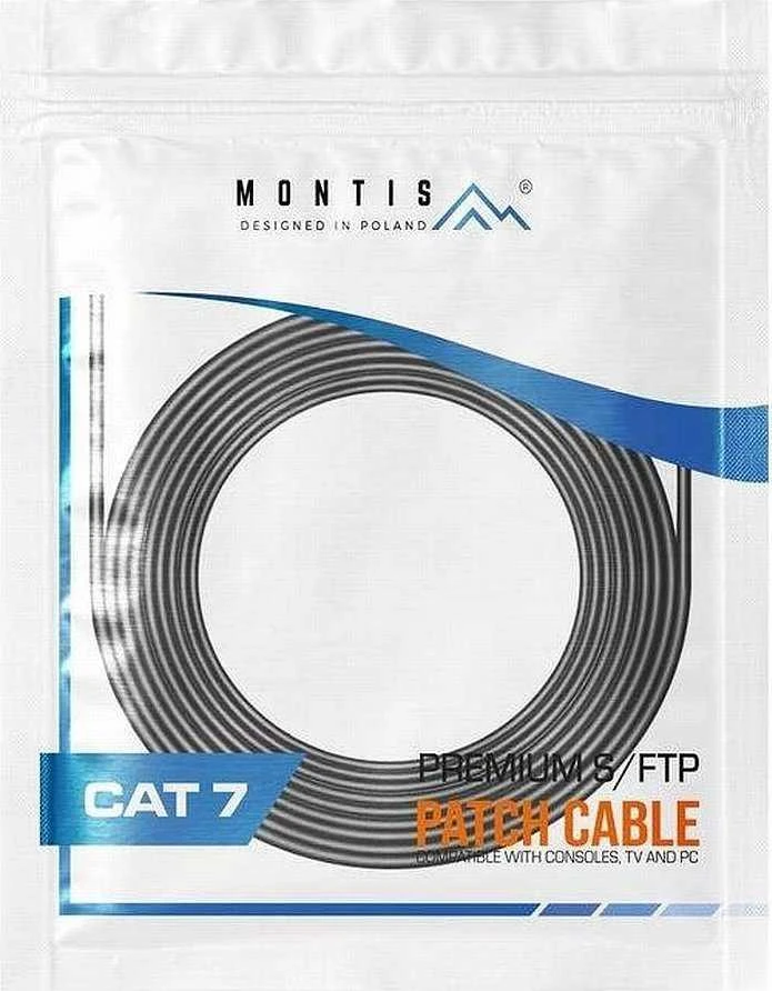 Montis Komutacinis kabelis S/FTP cat. 7 10m (MT041-10)
