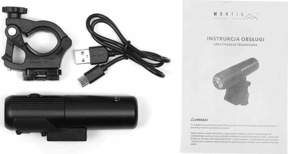 Montis LED 2in1 priekinis dviračio žibintas MT111 Priekinis apšvietimas