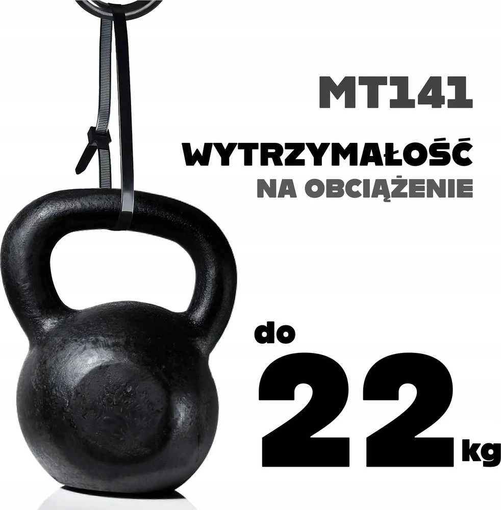 Montis juodi kabelių raiščiai 4,8x500 mm MT141 /100 vnt.