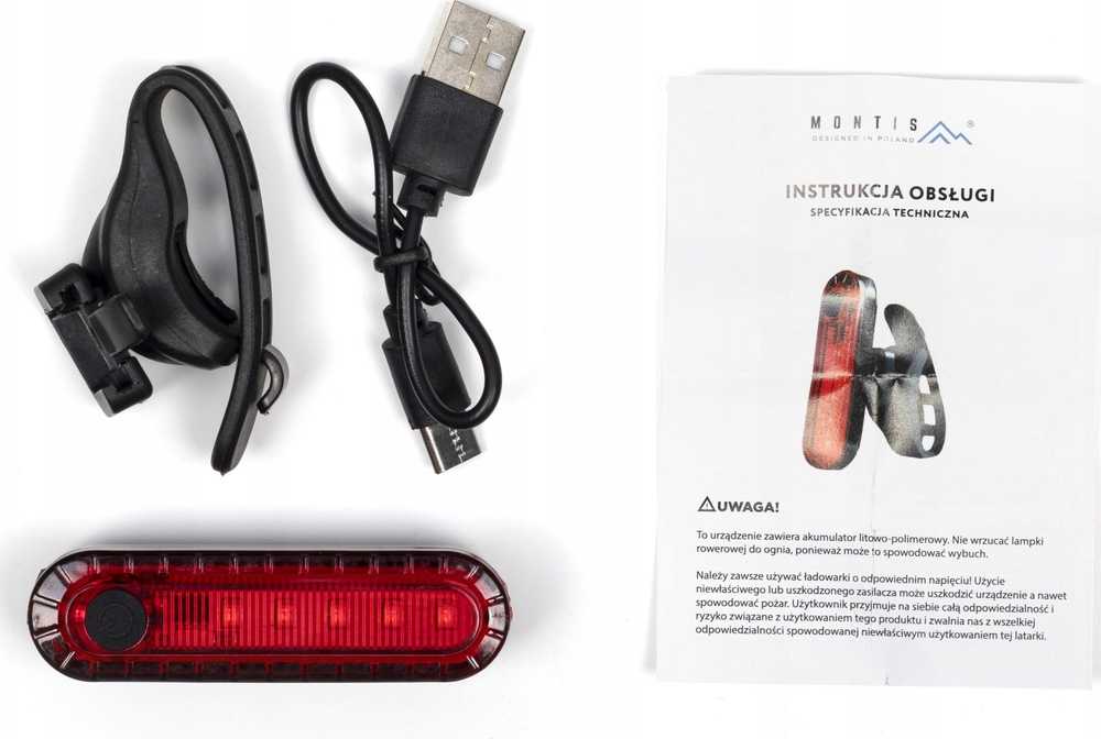 Montis galinis dviračio LED žibintas MT108