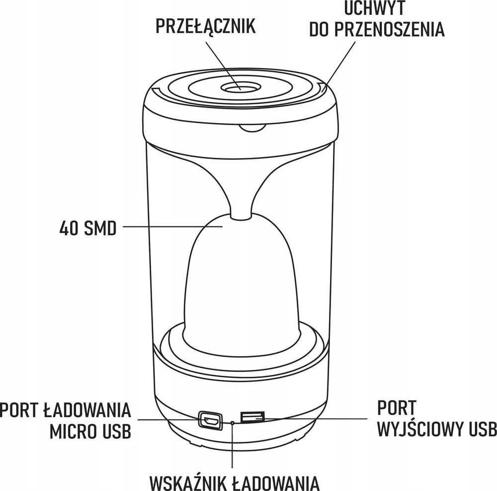 Montis MT101 LED daugiafunkcis kempingo žibintas Montis