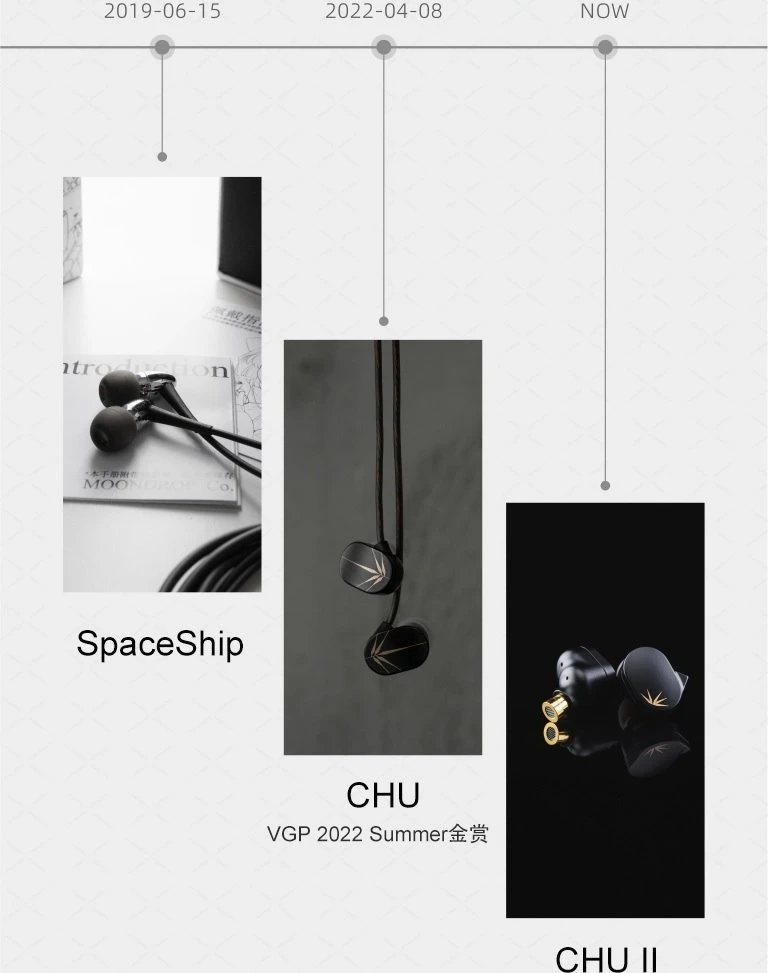 Ausinės MOONDROP CHU II DSP Ausinukai | Juodas