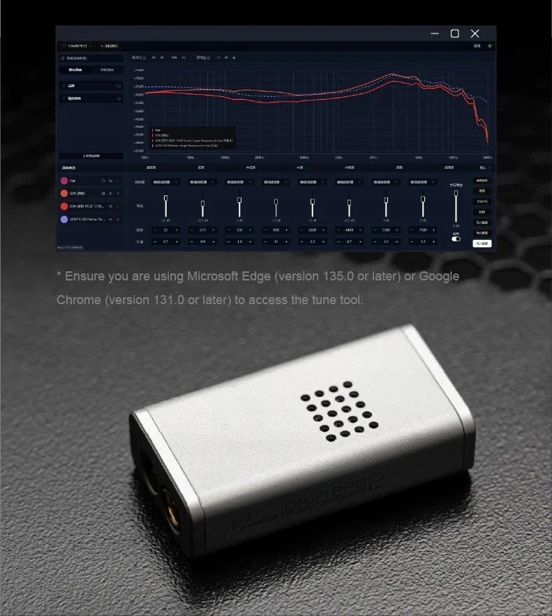 Pelė MOONDROP DAWN PRO 2 DAC/AMP | Sidabrinis