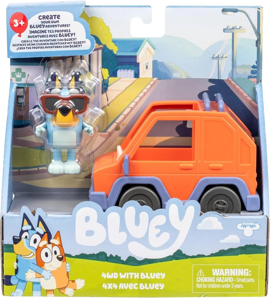 TM Toys „Bluey“ – bazinė transporto priemonė – 4WD su „Bluey“