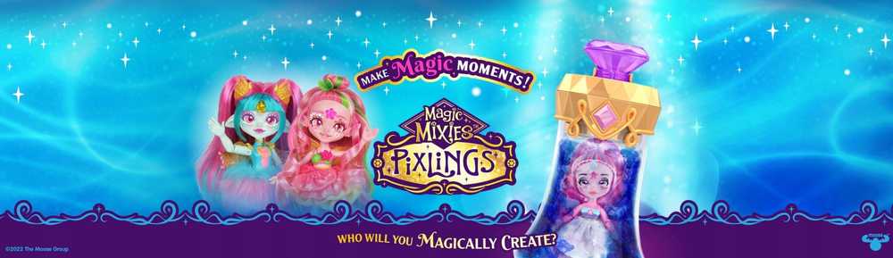 Moose Toys „Magic Mixies“ miksų rinkinys „Magic Mixies Pixlings“ – „Amber The Dragon Pixling“ (30492)