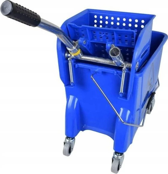 Clean Pro „CleanPRO 394641“ – „Kentucky“ vieno kibiro vežimėlis su presu, 20 l, mėlynas