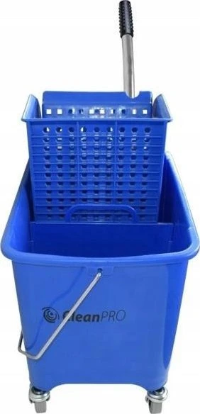 Clean Pro „CleanPRO 394641“ – „Kentucky“ vieno kibiro vežimėlis su presu, 20 l, mėlynas
