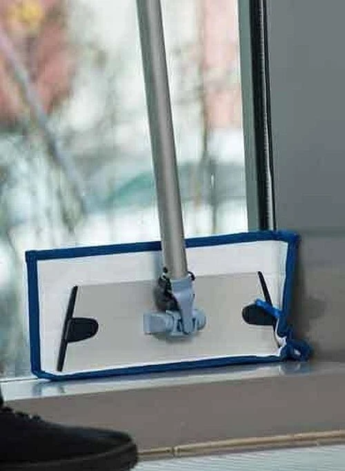 Šluostės su lipdukais tiektuvas, Vileda ExpressPro, sidabro spalvos, aliuminio, 40 cm