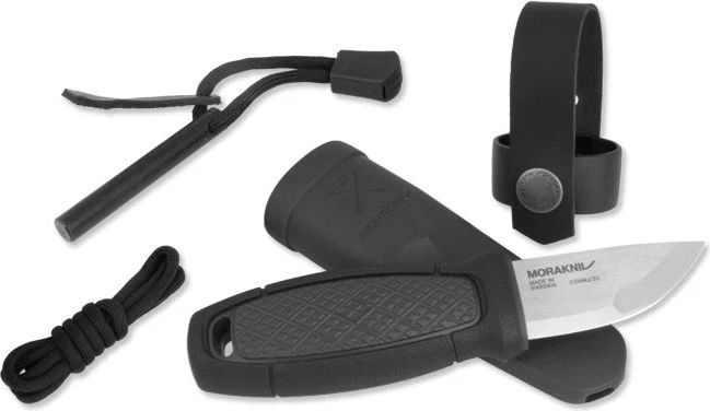 Morakniv Eldris su ugnies įkūrimo rinkiniu (S) juodas