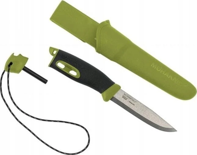Morakniv Stovyklavimo peilis su ugnies skeltuvu Companion spark (S), 104mm, žalias