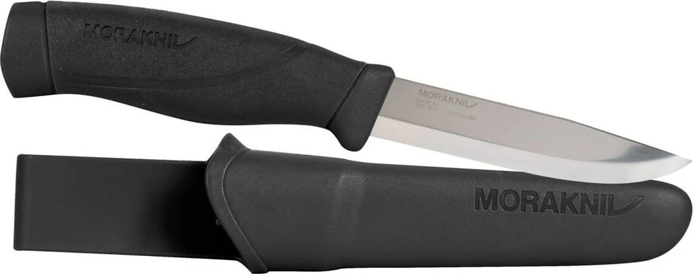 Peilis Morakniv Companion Heavy Duty, nerūdijantis plienas, juodas