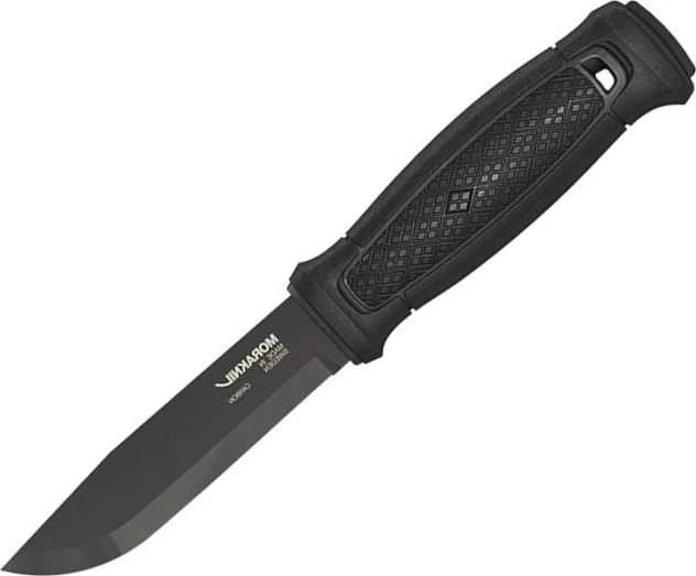 Morakniv Garberg Juodas Carbon peilis su odiniu dėklu