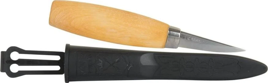 Medžio drožinėjimo peilis Morakniv® 120, tiesus, geležtė 60x2,7mm. Laminuotas plienas, beržinė rankena