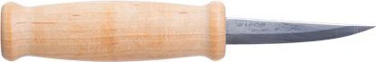 Didelis medžio drožinėjimo peilis Morakniv® 105, tiesus, 200x79x2,7mm. Laminuotas plienas, beržinė rankena