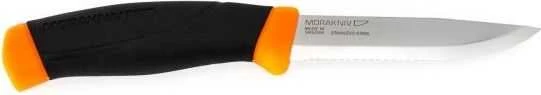 Peilis Morakniv Companion F, dantytas, nerūdijantis plienas, oranžinis